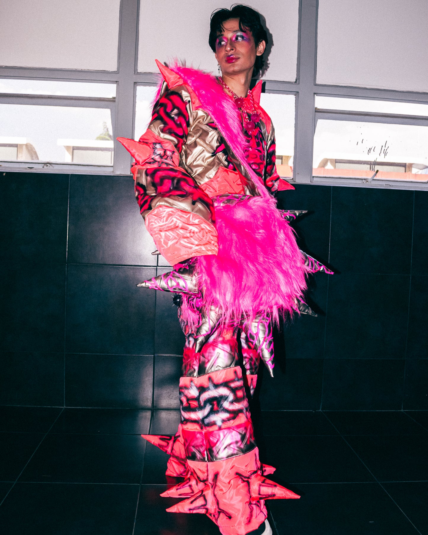 Bolso mochila Fractadelica de peluche