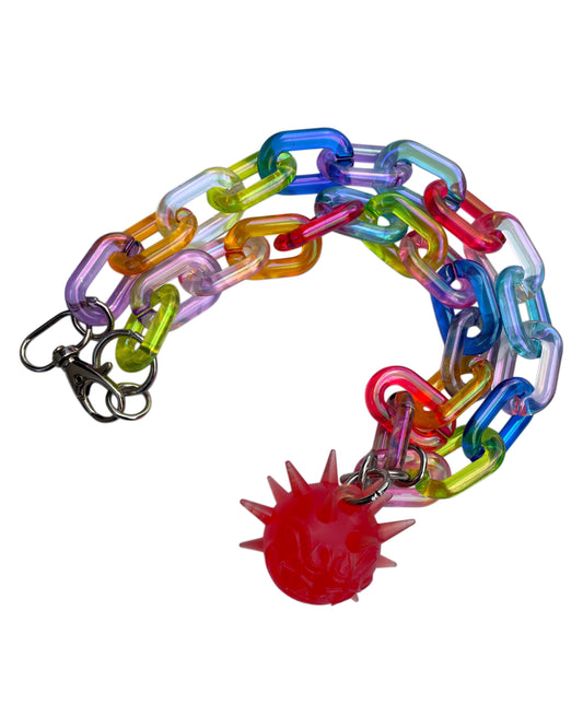 Collar Fractadelico Arcoíris