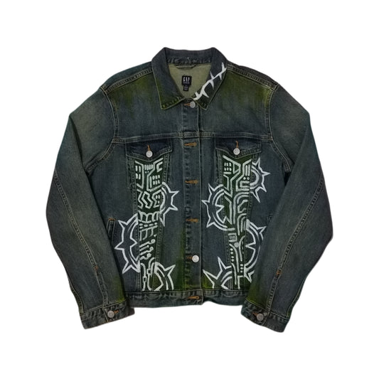 Chamarra de mezclilla Flor