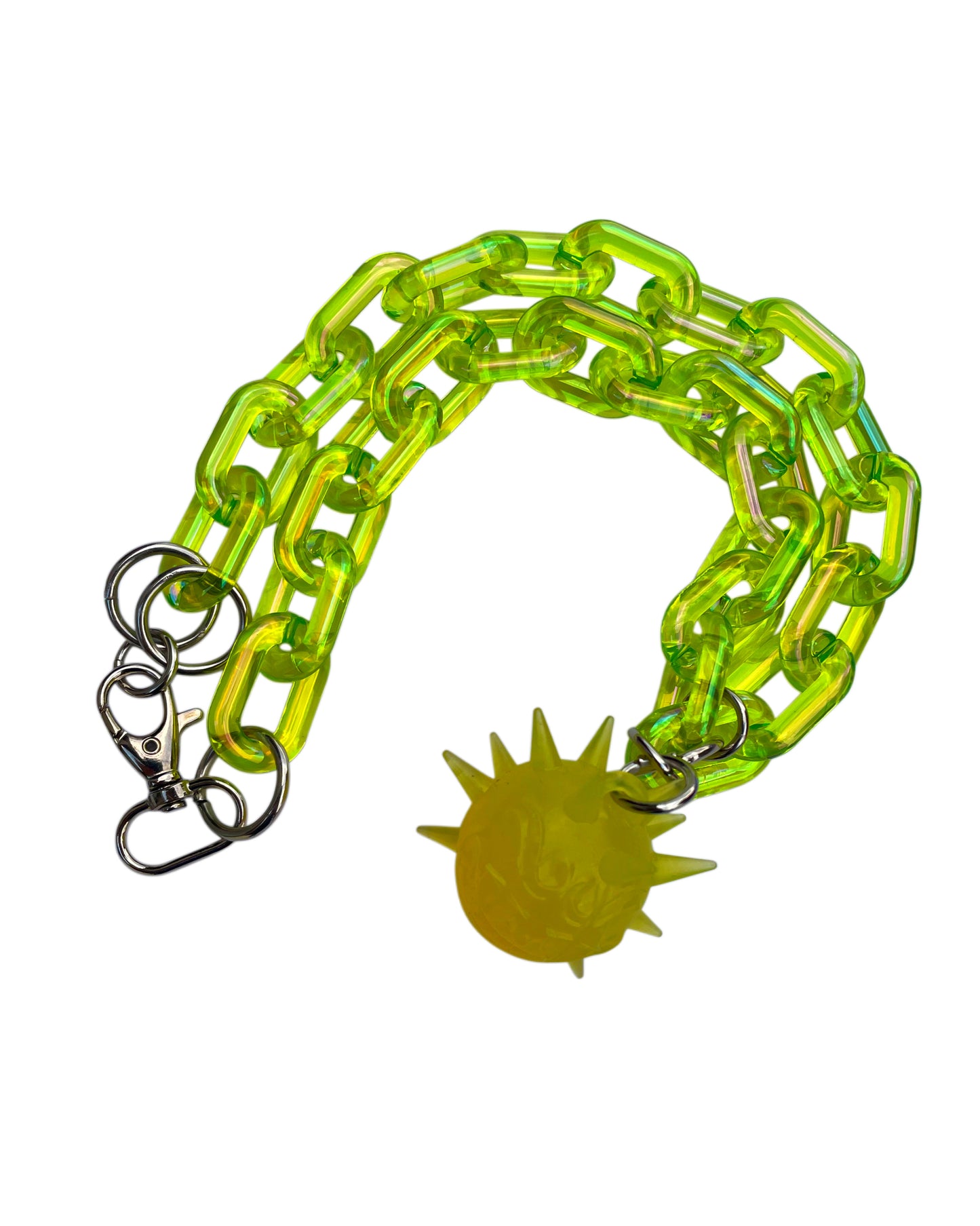 Collar Fractadelico amarillo