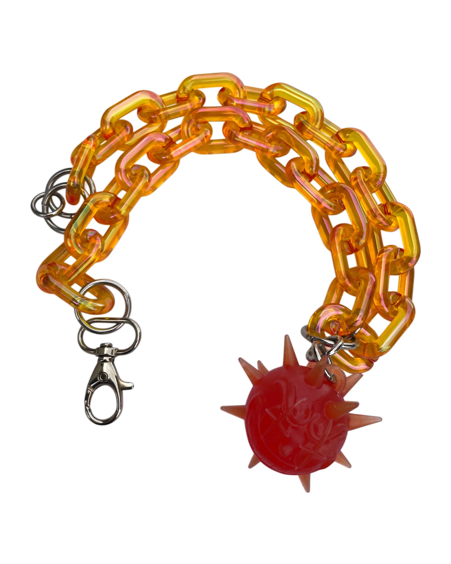 Collar Fractadelico Naranja