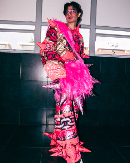 Bolso mochila Fractadelica de peluche