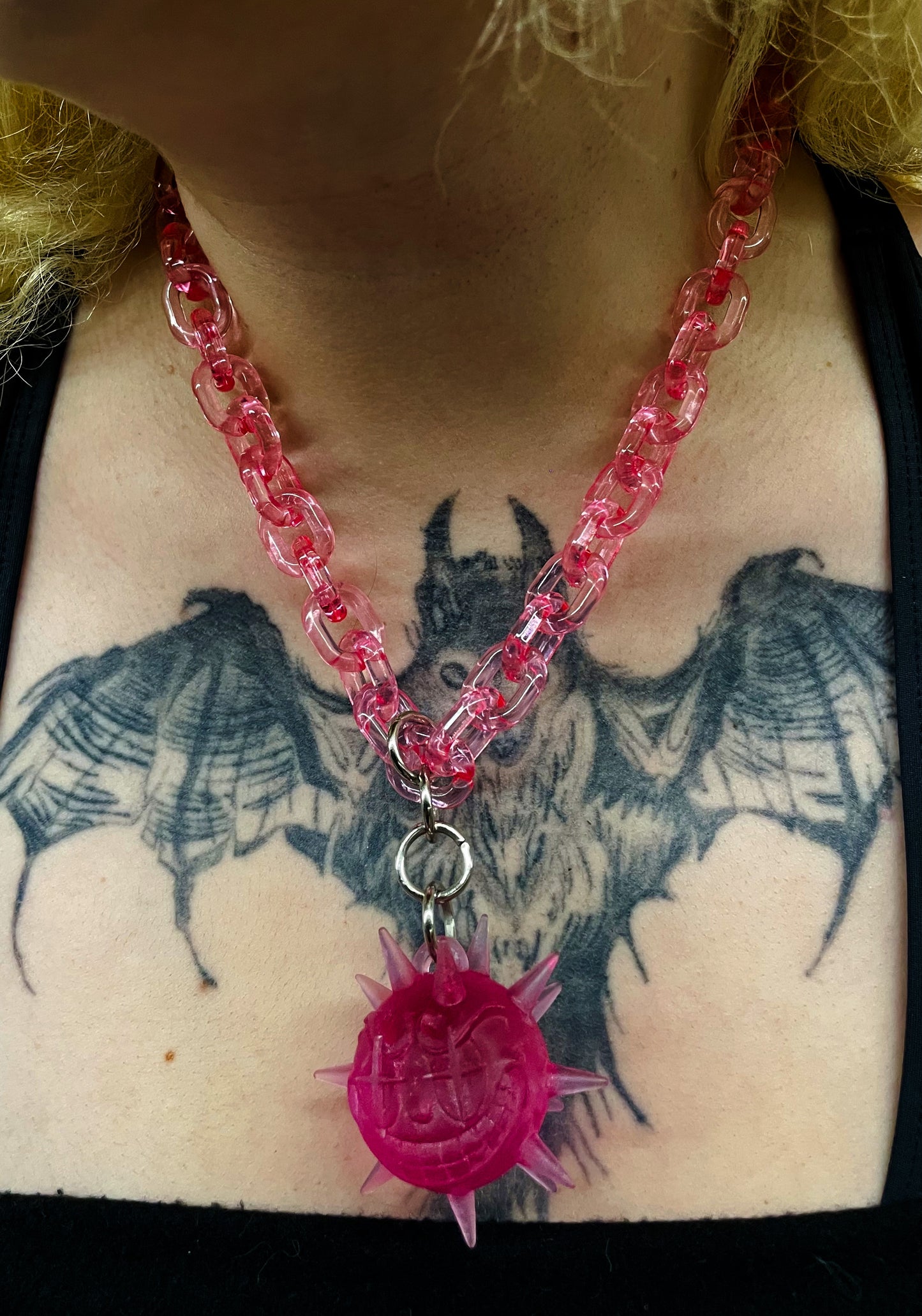 Collar fractadelico Rosa