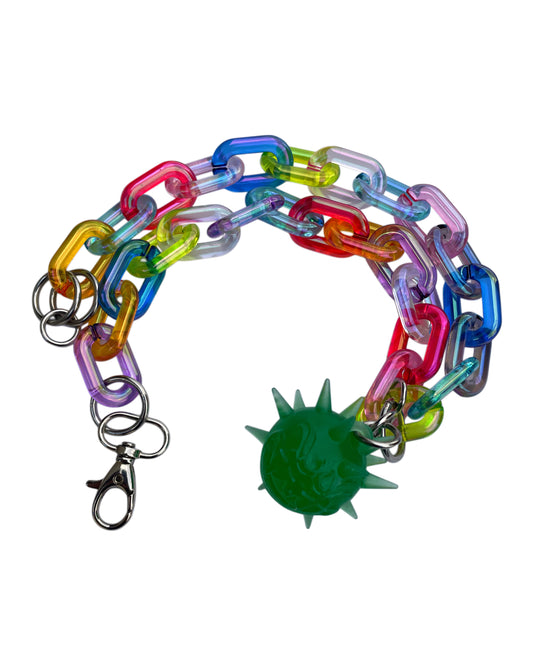Collar Fractadelico Arcoíris