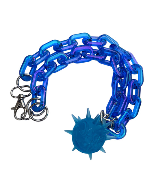 Collar Fractadelico Azul Marino