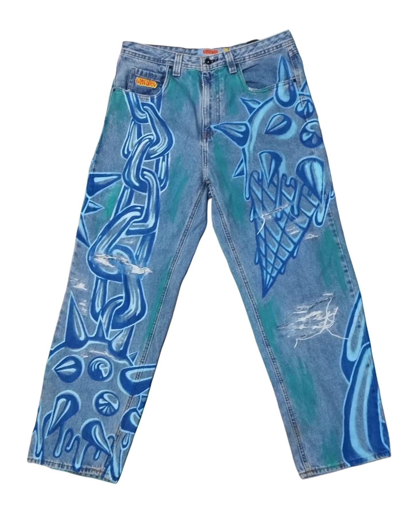 Pantalón cadenas y conos