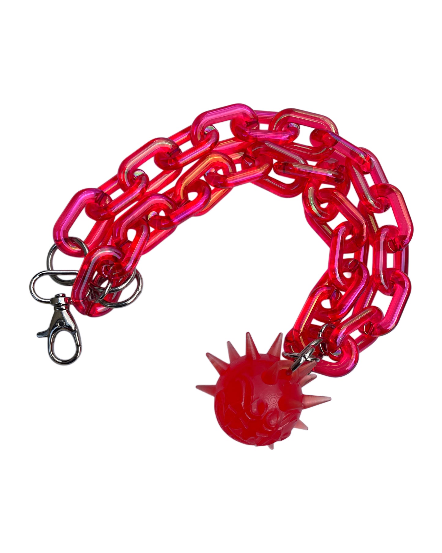 Collar Fractadelico Rojo